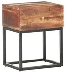 vidaXL Nachttisch 40x30x50 cm Raues Akazienholz