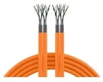 INFRALAN Cat.7 1000 AWG23 S/FTP 2x4P CPR Cca -- orange, 100m Kupferverkabelung