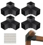 VEVOR 4er-Set Pfostenverbinder 10 x 10 cm (Innengr&ouml;_e 91,44 x 91,44 mm)...