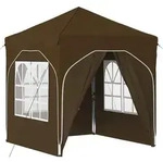vidaXL Pop-up Partyzelt 192 x 192 x 245 cm Taupe
