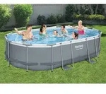 Bestway Power Steel Pool-Set Oval 488x305x107 cm