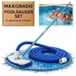 Poolsauger Bodensauger D&uuml;se + Schlauch + 2,4m Teleskopstange zur Reinigung von...