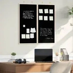 vidaXL Info-Tafel Schwarz 80 x 80 x 1,4 cm Massivholz Kiefer