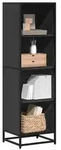 vidaXL B&uuml;cherregal Schwarz 40x35x139 cm Holzwerkstoff