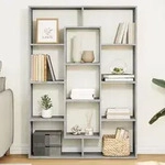 vidaXL B&uuml;cherregal Betongrau 102x29x143 cm Holzwerkstoff