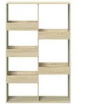 vidaXL B&uuml;cherregal Sonoma-Eiche 100x33x155,5 cm Holzwerkstoff