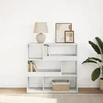 vidaXL B&uuml;cherregal/Raumteiler Wei&szlig; 100x33x94,5 cm