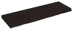 vidaXL Wandregal Dunkelbraun 120x40x(2-6)cm Massivholz Eiche Behandelt