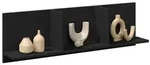 vidaXL Wandschrank 100x16,5x30 cm Schwarz Holzwerkstoff