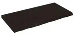 vidaXL Wandregal Dunkelbraun 120x60x(2-6)cm Massivholz Eiche Behandelt