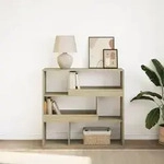 vidaXL B&uuml;cherregal/Raumteiler Sonoma-Eiche 100x33x94,5 cm