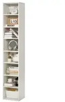 VEVOR B&uuml;cherregal mit 8 rechteckigen F&auml;chern & h&ouml;henverstellbarem Regal, 180...