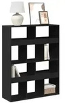 vidaXL B&uuml;cherregal Schwarz 100x33x125,5 cm Holzwerkstoff