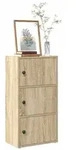 vidaXL B&uuml;cherregal Sonoma-Eiche 40x24x77 cm Holzwerkstoff