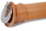 airfit Rohrendklappe DN 160, orangef&uuml;r erdverlegte Rohre