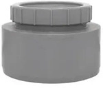 airfit Endstopfen DN 160mit Schraubverschlusskappe, grau