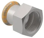 "Geberit Mapress Therm &Uuml;bergang, 28mm x Rp 1/2", Edelstahl, 41807"