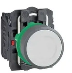 Schneider Electric XB5AA15C0 Drucktaster, kompl, Kunststoff, tastend, weiss, 22mm,