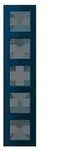 Jung Glasrahmen 5fach AC 585 GL NB