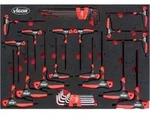 VIGOR GmbH VIGOR T-Griff Schraubendreher und Winkelschraubendreher Satz, V5175, Innen