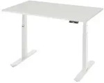 Schreibtisch adlatus 100 1250x800x650-1300 M-Platte lichtgrau