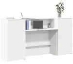 vidaXL Empfangstheke Wei&szlig; 200x50x103,5 cm Holzwerkstoff