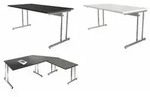 kerkmann Schreibtisch ARTLINE, (B)1.600 mm, anthrazit