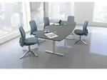 Konferenztisch Move 3 250x100cm h&ouml;henverstellbar bis 120cm grafit