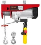 VEVOR Elektrischer Flaschenzug, 400 kg, 230 V, elektrische Seilwinde mit 4,3 m
