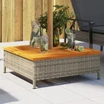 vidaXL Verkleidung f&uuml;r Sonnenschirmst&auml;nder Grau 70x70x25 cm Akazie