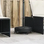 vidaXL Sonnenschirmst&auml;nder mit Rollen f&uuml;r &Oslash;38/48 mm Mast 27 kg Rund