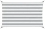 vidaXL Sonnensegel Hellgrau und Wei&szlig; 4 x 2,5 m 100 % Polyester Oxford