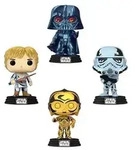 FK63198 - Star Wars POP! Movies Vinyl Figuren 4er-Pack Retro Series 9 cm