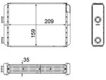 Mahle AH60000S W&auml;rmetauscher, Innenraumheizung