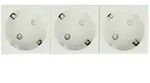 Delock Easy 45 - Steckdose - 2P+E - Typ F - mit Verschluss - 3 Steckdosen - 16...
