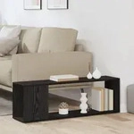 vidaXL B&uuml;cherregal Schwarz Eiche 100x24x32 cm Holzwerkstoff