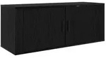 vidaXL Wandmontiertes TV-Regal Schwarz Eichen-Optik 100 x 34,5 x 40 cm