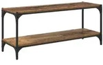 vidaXL TV-Schr&auml;nk Altholz 100x33x41cm Verbundholz und Eisen