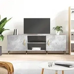 vidaXL TV-Schrank Betongrau 150x30x50 cm Holzwerkstoff
