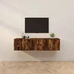 vidaXL TV-Wandschr&auml;nke 2 Stk. R&auml;uchereiche 80x34,5x40 cm
