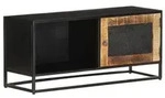 vidaXL TV-Schrank 90x30x40 cm Raues Mangoholz
