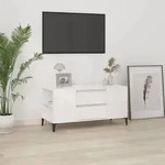 vidaXL TV-Schrank Hochglanz-Wei&szlig; 102x44,5x50 cm Holzwerkstoff