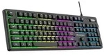 Wozinsky WKG-200 RGB Membran-Gaming-Tastatur QWERTY mit Lautst&auml;rkerad Schwarz