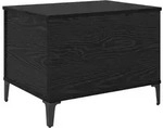 vidaXL Couchtisch Schwarz Eichen-Optik 60 x 44,5 x 45 cm Holzwerkstoff