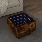 vidaXL Beistelltisch mit LED R&auml;uchereiche 40x40x30 cm Holzwerkstoff