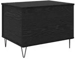 vidaXL Couchtisch Schwarz Eichen-Optik 60 x 44,5 x 45 cm Holzwerkstoff