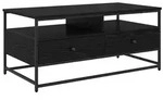 vidaXL Couchtisch Schwarz Eichen-Optik 100 x 51 x 45 cm Holzwerkstoff