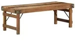vidaXL Couchtisch 110x55x40 cm Altholz Massiv