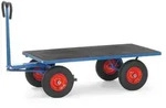 Fetra Handpritschenwagen mit Plattform 1200x800mm mit Zugl&ouml;se an der Deichsel
