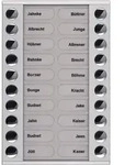 TCS T&uuml;r Control Audioau&szlig;enstation 2-reihig PET20-EN/04